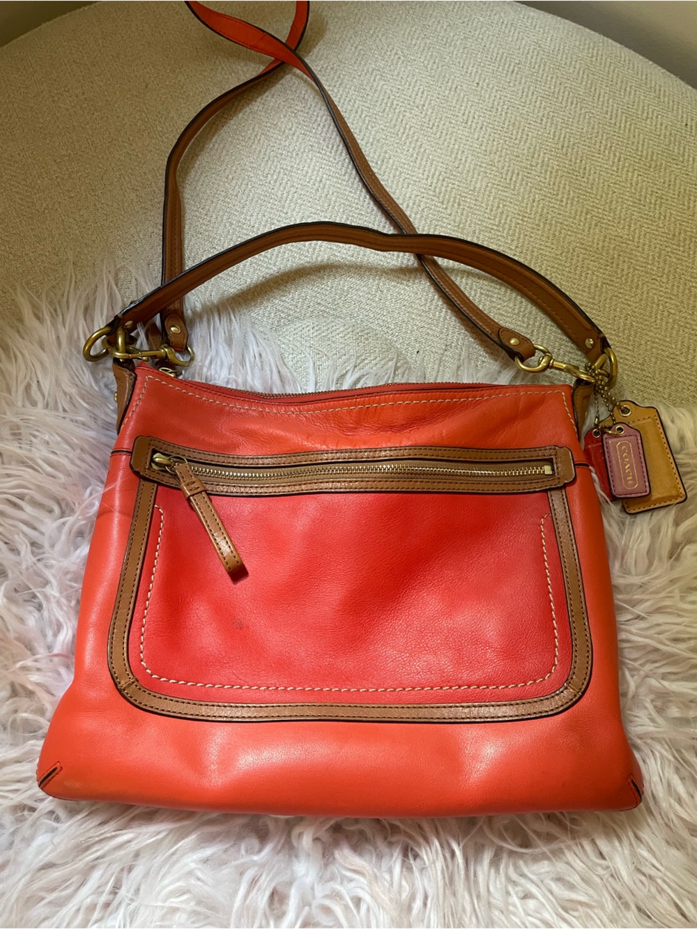 Coach Leather Shoulder Bag